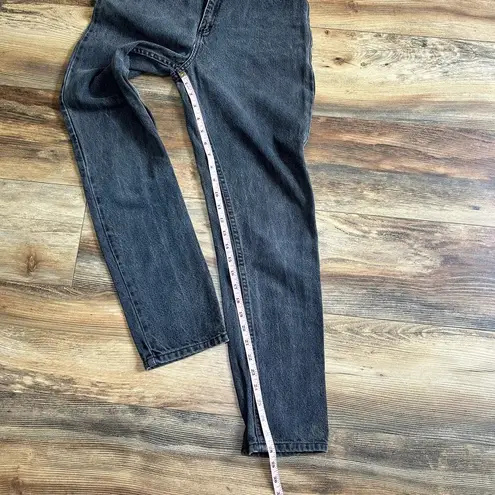 Arizona Jeans Vintage Arizona Faded Black Denim Mom Jeans High Waisted Cotton 1990s