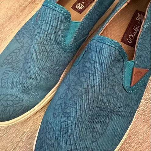 Olukai  Pehuea Pow Wow Canvas Slip On Shoes Sneakers 8