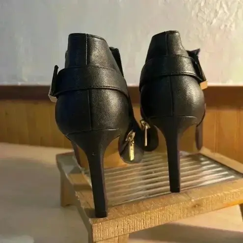 Vince Camuto  Lokari Black Leather High Heel Booties thumbnail 3