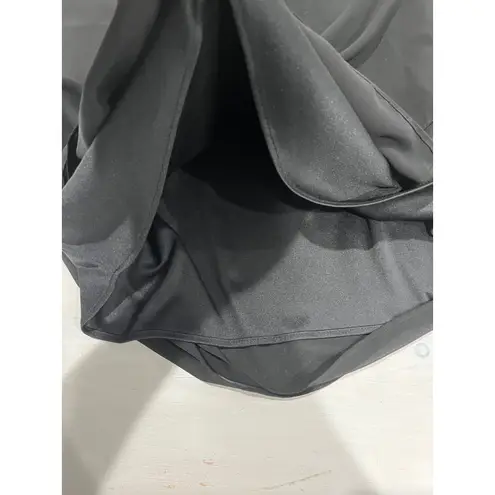 R & M Richards Womens Black One Shoulder Dressy Asymmetrical dress