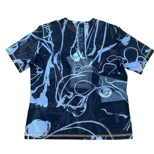 Alexander McQueen MCQ Printed Stretch Mesh T-Shirt New M