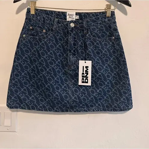Princess Polly ‎ Denim Jean Skirt Mini Sz 4 in Blue