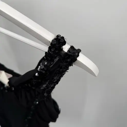 Wishes Wishes *Fair Reworked* Y2k Black Sequin Formal Dress Size Medium