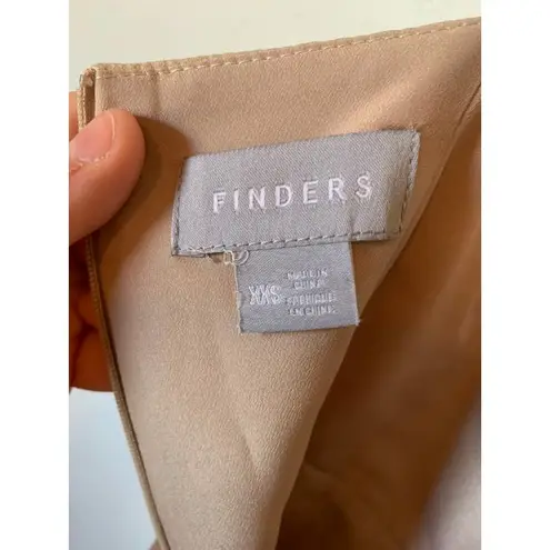 Finders Keepers | Beige/White Print Mercurial Wide Leg Jumpsuit Size XXS