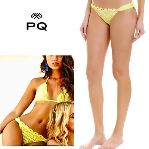 PilyQ New. lace fanned teeny bikini bottoms. Small