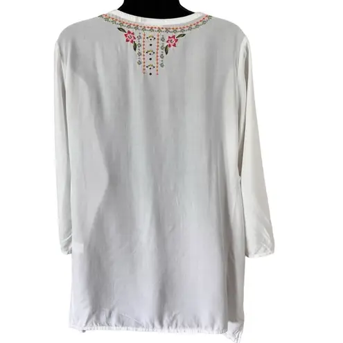 J. Jill Emroidered White Tunic White Size undefined