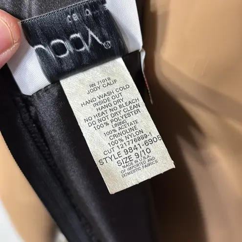 Vintage 90s Black/Light Blue Jody California Modest Prom Formal Dress Size 9 NEW