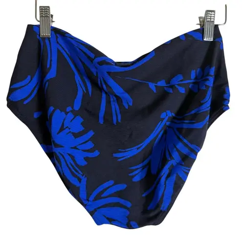 Sea Level Tradewind Night Sky High Waist Floral Print Bikini Swimsuit Bottoms 8 Blue