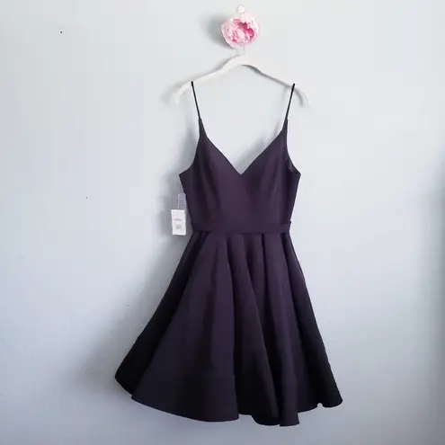 Mac Duggal Ieena By Black Low Back A-line Dress