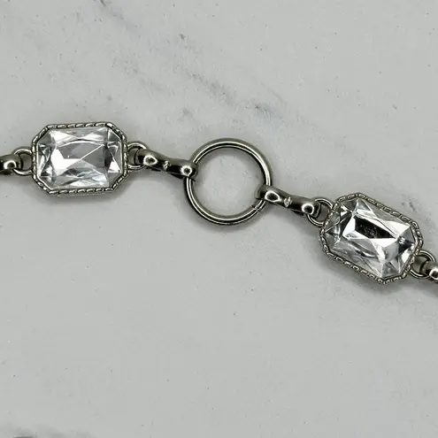 Rhinestone Silver Tone Chain Link Belt Small/Medium (S/M) ✨