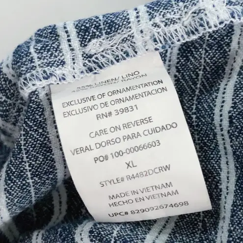 Rewind XL Striped lounge shorts adjustable Drawstring