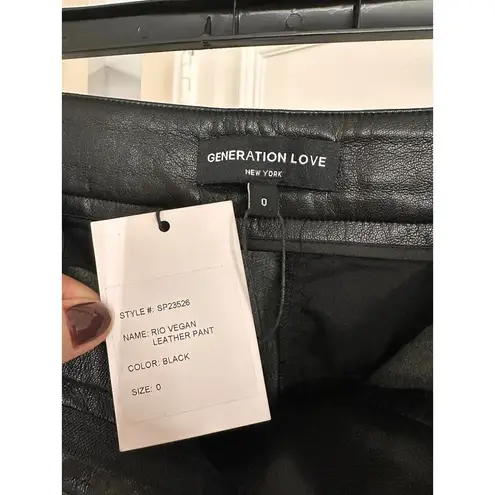 Generation Love NEW NWT Rio Vegan Leather Flare Pants size 0