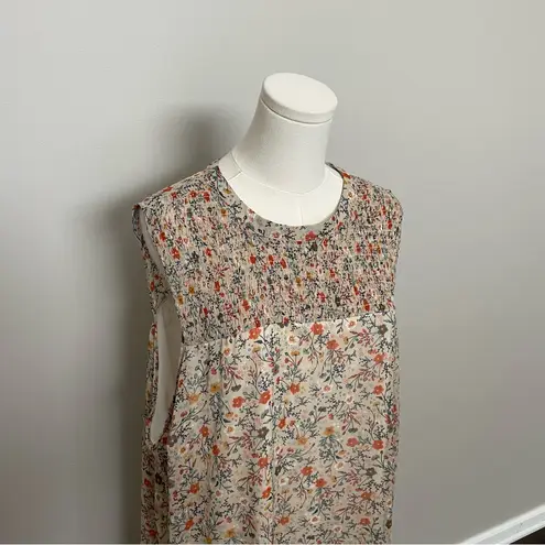 Massini Dress Shift Smocked Chest Sleeveless Boho Prairie Romantic Cottagcore