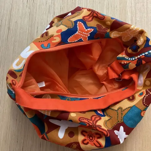 Jijaka Kangaroo Aboriginal Dot Art Shoulder Bag Sound of Joy Multi Color Orange