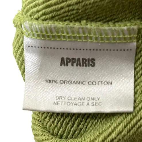 Apparis Isabel Cropped Sweatshirt Women's Size S Epson Green Organic Cotton