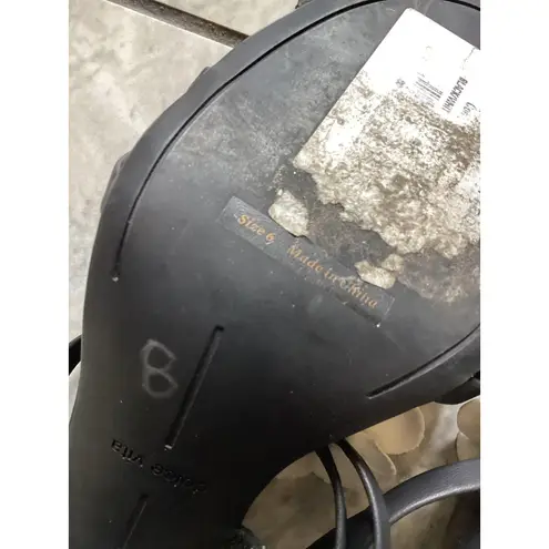 Dolce Vita Sandals Womens Size 6 Black White Floral Block Heel Strappy Slip On