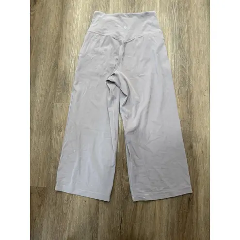 Lululemon Align Wide Leg Crop Violet Verbena Yoga Pant size 6 Purple