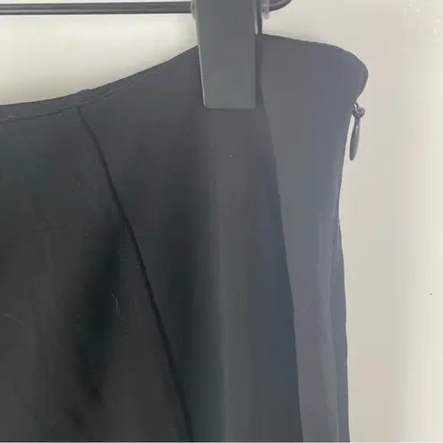 Petite Sophisticate A Line Jersey Midi Skirt Black Medium INV248