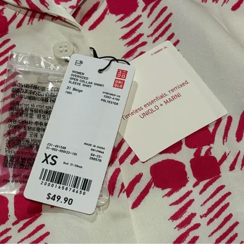 MARNI Uniqlo Women’s XS Beige Oversized Open Collar Short