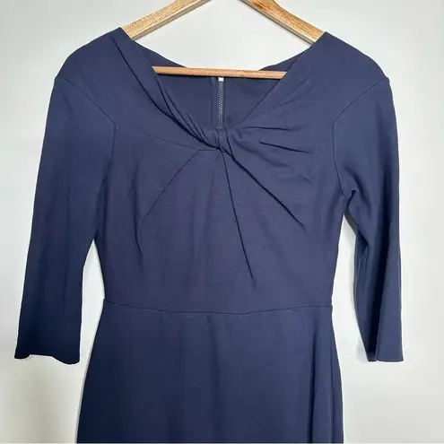 Bailey 44 Anthropologie Navy Ina Boatneck 3/4 Sleeve Dress Size Small