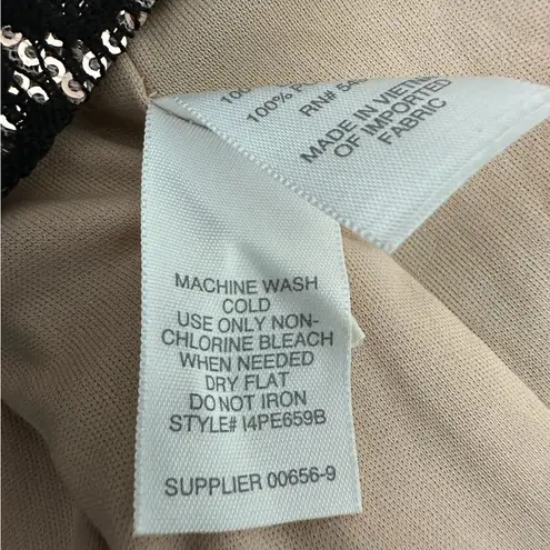 Bisou Bisou Black Lace Strapless Bodycon Dress Y2K Size 6 Party Cocktail