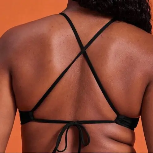 Girlfriend Collective Black Lanai Bikini Top Size XXS Women’s Swimwear