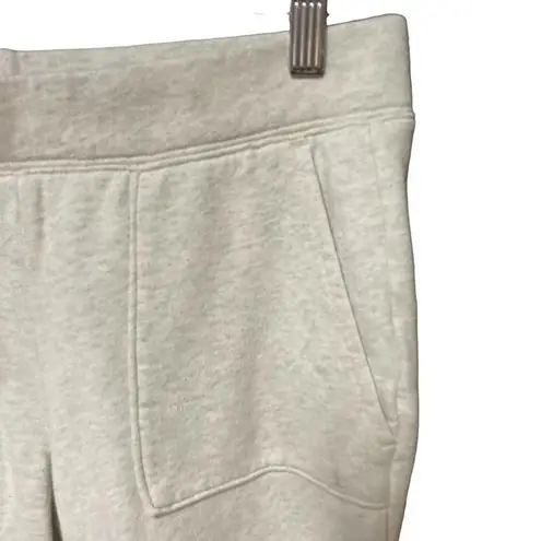 Pam & Gela Pam & Gela Lace-up Jogger Sweatpants Oatmeal Cream Gray Size Small