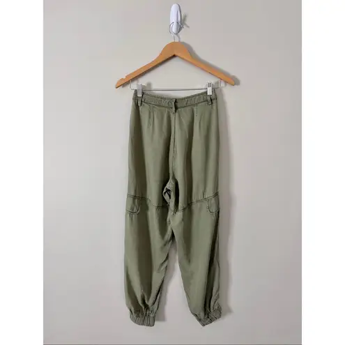 ALLSAINTS Lira Khaki Green Cargo Pants High Rise Size 4US Pockets NEW