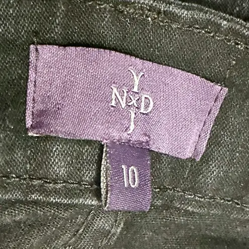 NYDJ Black Straight Leg Jeans Classic Fit Lift Tuck Technology Bling Pockets Fun