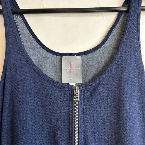 G-Star Womans Size Small Denim Maxi Dress High Low Rope Belt Waist