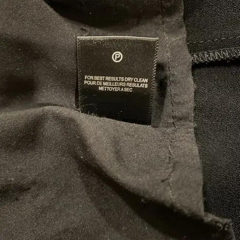 H by Halston Black Flutter Sleeve Bare Shoulder Maxi Dress Size 2