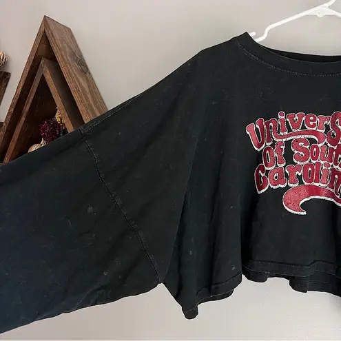 USC University of South Carolina Stonewash Cropped Tee Size M