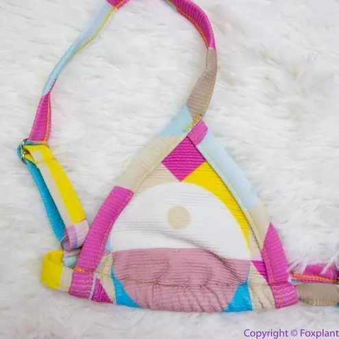 NEW SET! MELLO the label * Free People womens brazilian bikini set carnaval, M Blue Size M