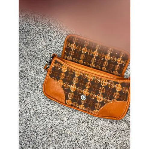 Isabella Fiore Women's Brown Tweed Shoulder Bag Casual Handbag