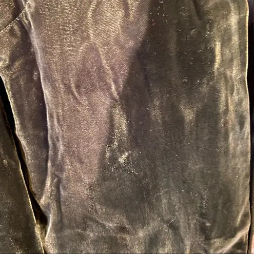 Vintage Johnnye Jr dark green velvet two piece suit size S