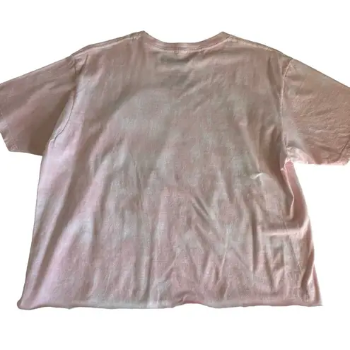 Goosebumps Welcome to Horrorland Pink Tie Dye Wash Cropped T