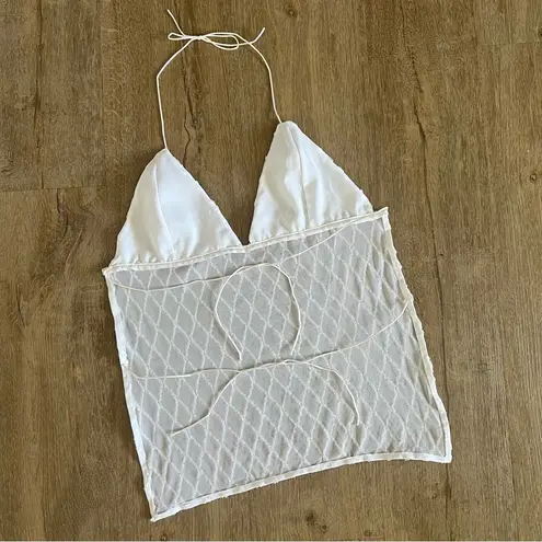 Handmade Y2K Fairycore Mermaid Ibiza
Sequin Halter Backless Vest Top - Small