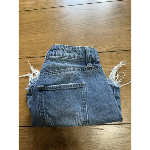 Rue 21  Women‎ Distressed Cut-Off Jean Shorts Size 6 Cotton Preppy Denim Frayed