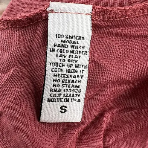 LA Made Dark Pink Flutter Sleeve Mini Dress Small New