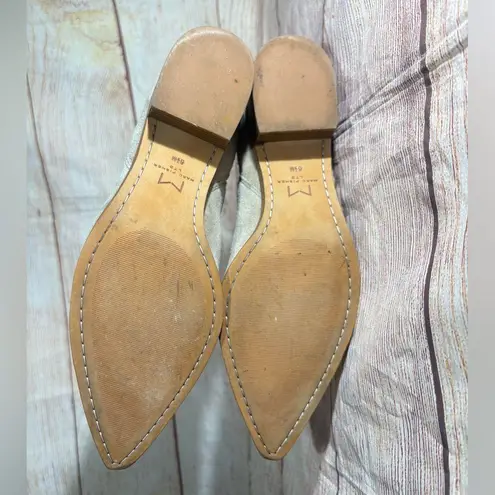 Marc Fisher Yale Women's Sz 6.5M Tan Suede Pointy Toe Pull On Ankle Boots