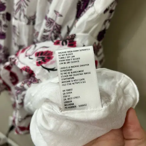 Ro's Garden Vibeka Short Dress Olympia Pink Purple Floral Small White