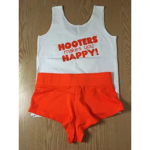 Hooters B34 #27 New Girl Super Sexy Uniform Tank & Cheeky Shorts Outfit Small/Xs