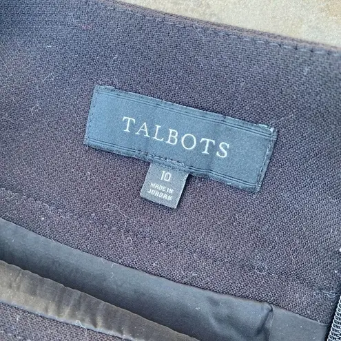 Talbots  Black Straight Pencil Skirt Above Knee 10