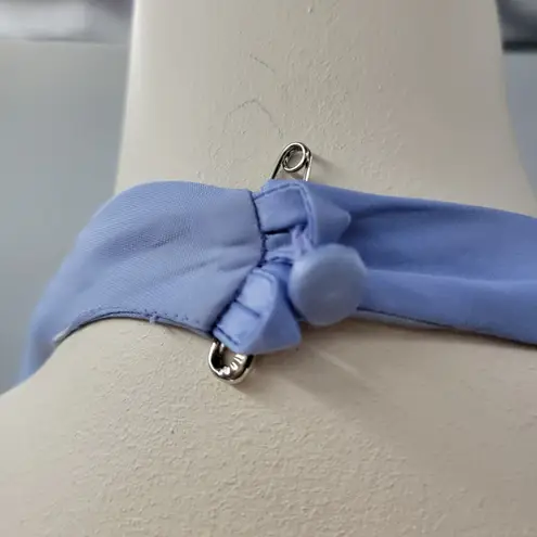 Michelangelo Gown Womens 6 Blue Beaded Whimsical Fairy Corset Halter Prom Dress