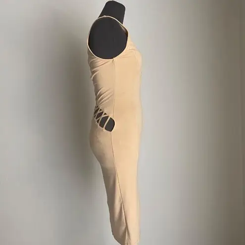 Privy sz S cut out fitted midi party dress