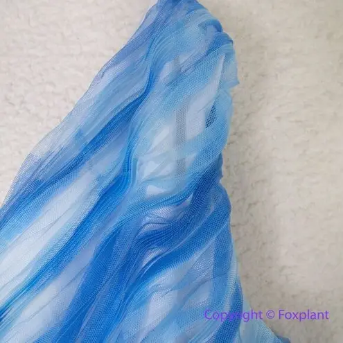 Hutch Anthropologie One-Shoulder Bubble Dress in BLUE CLOUD, size 16