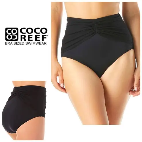 Coco reef New. high waisted black bikini bottom. Small