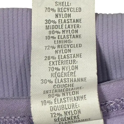 Aerie Purple Sports Bra Womens M Medium Support Ribbed V