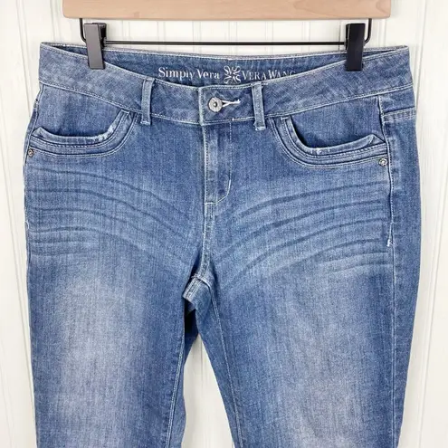 Simply Vera Vera Wang Straight Leg Cropped Denim Jeans Women's Size 10