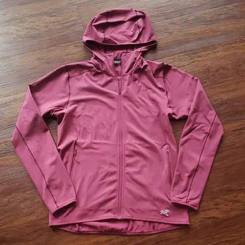 Arc'teryx Women's Burgundy Hooded Performance Kyanite LT Jacket Size Small Pink